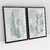 Quadro Decorativo Abstrato Romantic Leaves - Ana Ifanger - Kit com 2 Quadros - Bimper - Quadros Decorativos