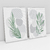 Imagem do Quadro Decorativo Abstrato Romantic Leaves - Ana Ifanger - Kit com 2 Quadros