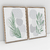 Quadro Decorativo Abstrato Romantic Leaves - Ana Ifanger - Kit com 2 Quadros na internet