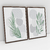 Quadro Decorativo Abstrato Romantic Leaves - Ana Ifanger - Kit com 2 Quadros - Bimper - Quadros Decorativos