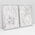Quadro Decorativo Abstrato Romantic Marble - Ana Ifanger - Kit com 2 Quadros