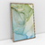 Quadro Decorativo Abstrato Safira Verde - comprar online