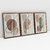 Imagem do Quadro Decorativo Abstrato Soft Earth Tone Colors Kit com 3 Quadros