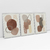 Quadro Decorativo Abstrato Soft Earth Tone Colors Kit com 3 Quadros na internet