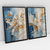Imagem do Quadro Decorativo Abstrato Soft Shades of Light Blue, Beige and White - Kit com 2 Quadros