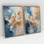 Quadro Decorativo Abstrato Soft Shades of Light Blue, Beige and White - Kit com 2 Quadros na internet