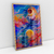 Quadro Decorativo Abstrato Sol e Lua - Fernando Kfer - comprar online