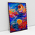 Quadro Decorativo Abstrato Sol e Lua - Fernando Kfer - Bimper - Quadros Decorativos