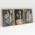 Quadro Decorativo Abstrato Tropical Botânico Gray Tones - 50C+37B+51C - Uillian Rius - Kit com 3 Quadros - comprar online