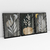Quadro Decorativo Abstrato Tropical Botânico Gray Tones - 50C+37B+51C - Uillian Rius - Kit com 3 Quadros - Bimper - Quadros Decorativos