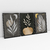 Quadro Decorativo Abstrato Tropical Botânico Gray Tones - 50C+37B+51C - Uillian Rius - Kit com 3 Quadros - loja online