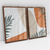 Quadro Decorativo Abstrato Tropical - Karine Tonial - Kit com 2 Quadros na internet