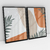 Quadro Decorativo Abstrato Tropical - Karine Tonial - Kit com 2 Quadros - Bimper - Quadros Decorativos