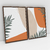 Quadro Decorativo Abstrato Tropical - Karine Tonial - Kit com 2 Quadros - Bimper - Quadros Decorativos