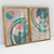 Quadro Decorativo Abstrato Universo Colorido III e IV - Ana Ifanger - Kit com 2 Quadros - loja online