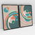 Quadro Decorativo Abstrato Universo Colorido III e IV - Ana Ifanger - Kit com 2 Quadros - loja online