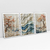 Quadro Decorativo Abstrato Waves Between Trees Kit de 3 Quadros - loja online
