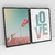 Quadro Decorativo Amor Pure Love Kit com 2 Quadros - loja online