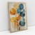 Quadro Decorativo Art Minimalist for Decor Lines and Petals Yellow and Blue - comprar online