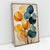 Quadro Decorativo Art Minimalist for Decor Lines and Petals Yellow and Blue - comprar online