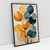 Quadro Decorativo Art Minimalist for Decor Lines and Petals Yellow and Blue - loja online