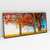 Quadro Decorativo Árvore Florida Paisagem Outono Kit com 3 Quadros - loja online