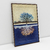 Quadro Decorativo Vertical Paisagem Azul da Árvore Refletida - Bimper - Quadros Decorativos