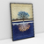 Quadro Decorativo Vertical Paisagem Azul da Árvore Refletida - loja online