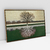 Imagem do Quadro Decorativo Horizontal Paisagem Verde da Árvore Refletida