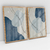 Quadro Decorativo Azul Abstrato Lines - Caroline Cerrato - Kit com 2 Quadros - comprar online