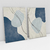 Imagem do Quadro Decorativo Azul Abstrato Lines - Caroline Cerrato - Kit com 2 Quadros
