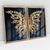 Quadro Decorativo Borboleta Golden Butterfly Wings Kit com 2 Quadros - loja online