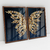 Imagem do Quadro Decorativo Borboleta Golden Butterfly Wings Kit com 2 Quadros