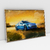 Quadro Decorativo Carro Esportivo Azul - Pôr do Sol - Efeito Pintura na internet