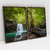 Quadro Decorativo Cascata Cachoeira Parque Nacional de Erawan Tailândia - Kit com 2 Quadros - Bimper - Quadros Decorativos