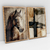 Quadro Decorativo Cavalo Brown Freedom Kit de 2 Quadros - comprar online