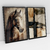 Quadro Decorativo Cavalo Brown Freedom Kit de 2 Quadros - Bimper - Quadros Decorativos