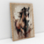 Quadro Decorativo Cavalo em Tons de Marrom e Bege - comprar online