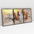 Quadro Decorativo Cavalos em Manada Kit com 3 Quadros - loja online