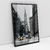 Quadro Decorativo Cidade Nova York em Preto e Branco Taxi Amarelo - Bimper - Quadros Decorativos