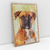Quadro Decorativo de Cachorro Boxer Colorido Arte Aquarela - comprar online
