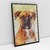 Quadro Decorativo de Cachorro Boxer Colorido Arte Aquarela - Bimper - Quadros Decorativos