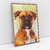 Quadro Decorativo de Cachorro Boxer Colorido Arte Aquarela na internet