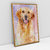 Quadro Decorativo de Cachorro Labrador Colorido Arte Aquarela - loja online