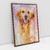 Quadro Decorativo de Cachorro Labrador Colorido Arte Aquarela na internet