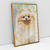 Quadro Decorativo de Cachorro Lulu da Pomerânia Spitz Alemão Colorido Arte Aquarela - loja online