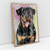 Quadro Decorativo de Cachorro Rottweiler Colorido Arte Aquarela - comprar online