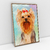 Quadro Decorativo de Cachorro Yorkshire Colorido Arte Aquarela na internet