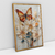 Quadro Decorativo Elegante Abstrato Borboleta e Flores II - loja online