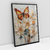 Quadro Decorativo Elegante Abstrato Borboleta e Flores II - comprar online